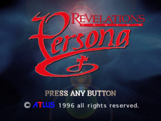 Persona Revelations Series title screen for Playstation